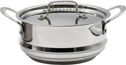 MultiClad Pro Stainless-Steel Cookware 13-Piece Cookware Set, Silver