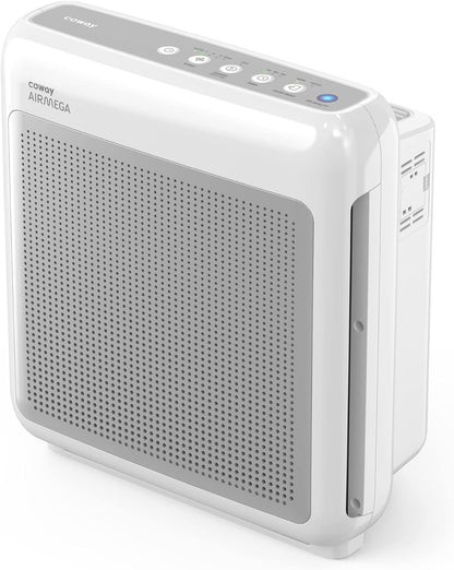 True HEPA Purifier with Air Quality Monitoring, Auto, Timer, Filter Indicator, and Eco Mode, 16.8 x 18.3 x 9.7, White