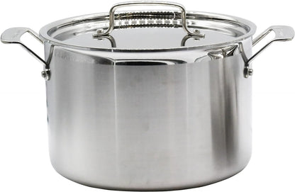 MultiClad Pro Stainless-Steel Cookware 13-Piece Cookware Set, Silver