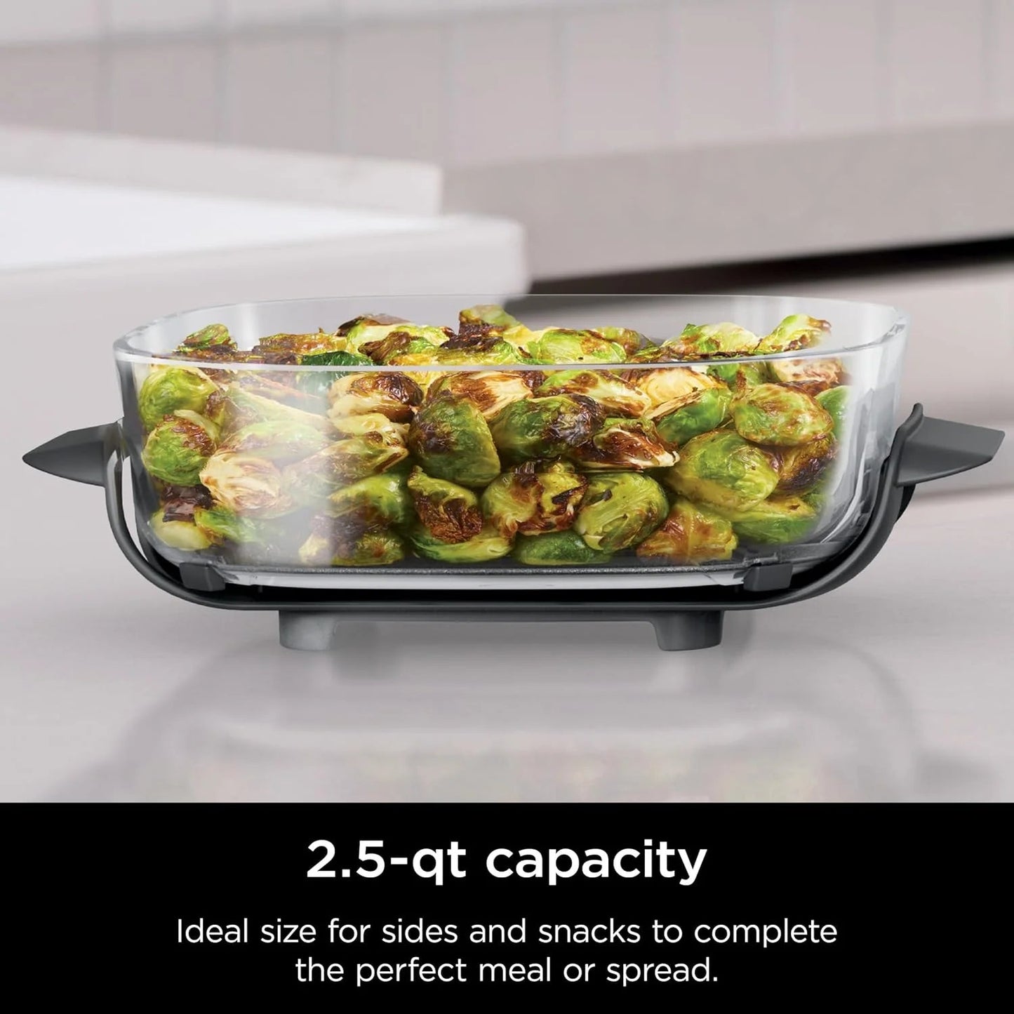 Ninja Crispi 4-in-1 Portable Glass Air Fryer Cooking System, 1500W, 4QT & 6-Cup TempWare Glass Containers with Storage Lids, Microwave, Freezer & Dishwasher Safe