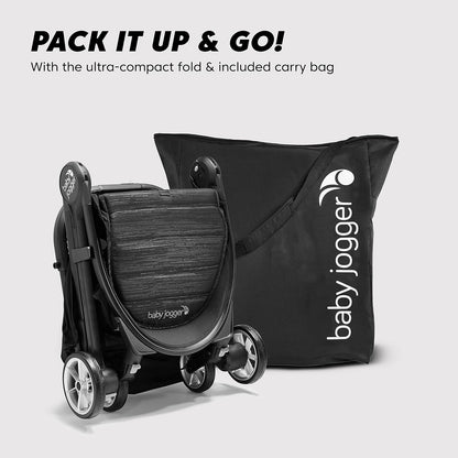 City Tour 2 Ultra-Compact Travel Stroller, Jet, Lightweight, Foldable, Ideal for Traveling