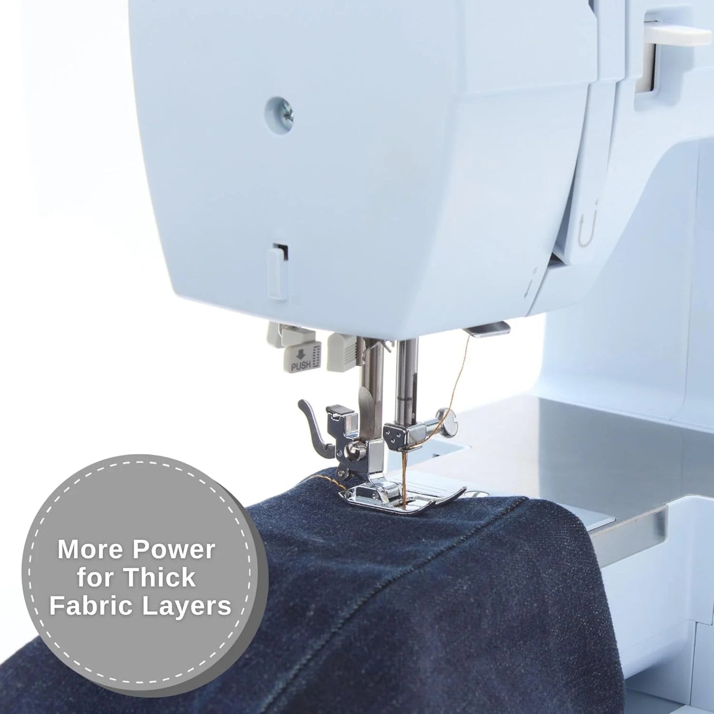 SINGER Heavy Duty 4423 High Speed Sewing Machine with Accessory Kit | Strong Motor With Enhanced Piercing Power, 97 Stitch Applications, Full Metal frame, 1-step Buttonhole & LED Light