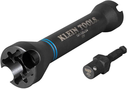 Single-Ended Impact Socket, Made in USA, Three Square Socket Sizes: 3/4-, 1-, and 1-1/8-Inch