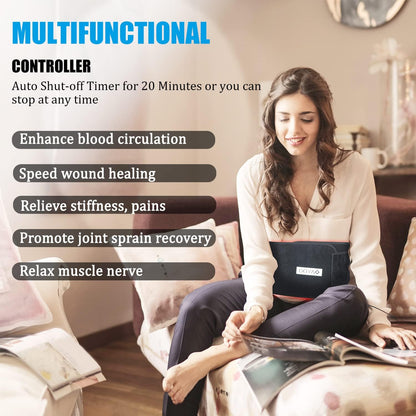 Red Light Therapy for Neck and Shoulder Pain Relief 850nm Near Infrared Therapy Set Wearable Wrap Devices for Upper Back Neck Shoulders Body Muscle Relax Home Use Treatment Pad FDA Cleared