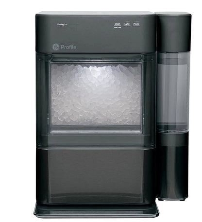 Countertop Nugget Ice Maker | Ice Machine with WiFi Connectivity | Smart Home Kitchen Essentials | Black Stainless