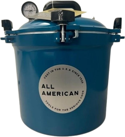 All American 1930: 21.5qt Pressure Cooker/Canner (The 921) – Exclusive Metal to Metal Sealing System – Easy to Open & Close – Suitable for Gas, Electric, or Flat Top Stoves – Made in the USA
