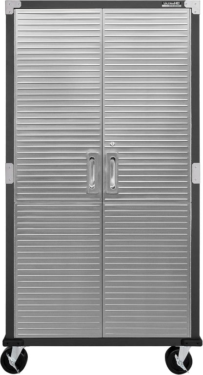 Seville Classics UltraHD Steel Storage Cabinet, 36"W x 18"D x 72"H