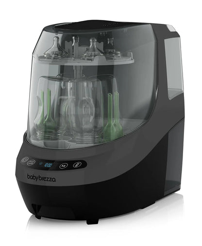 Baby Bottle Washer Pro - Baby Bottle Washer, Sterilizer + Dryer - All in One Machine Cleans Bottles, Pump Parts, & Sippy Cups - Replaces Hand Washing, Bottle Brushes and Drying Racks-Brezza