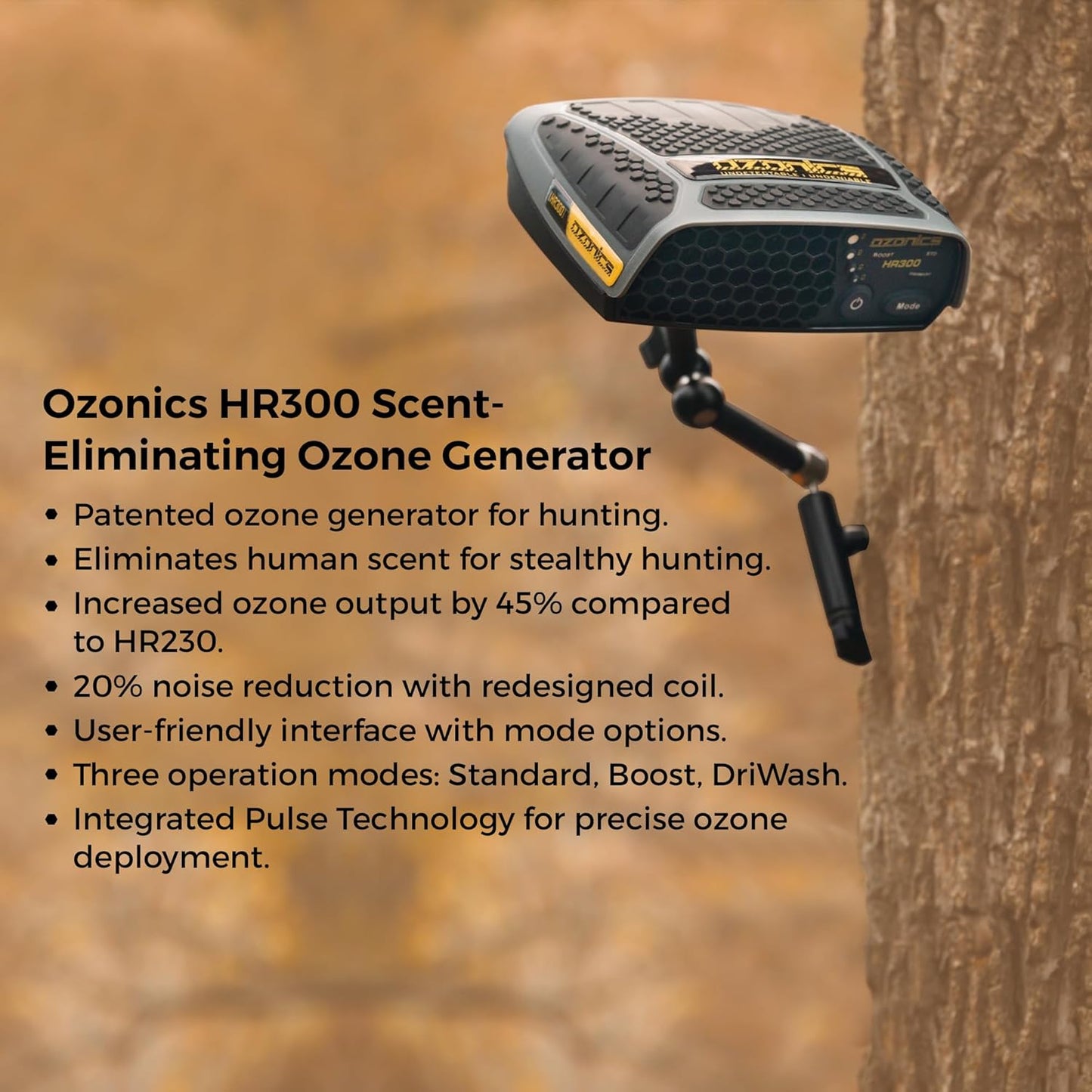 Ozonics HR300 Hunting Scent Eliminator, Ozone Generator, Rechargeable
