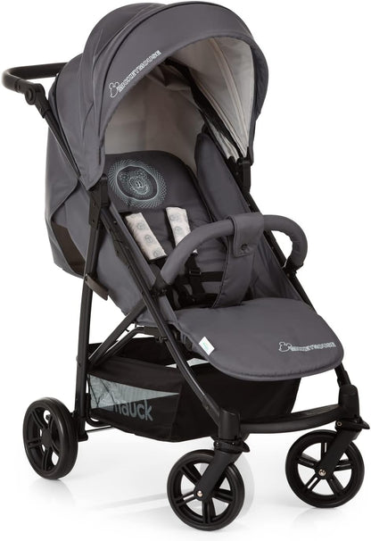 4X Carrito Bebe, desde el Nacimiento hasta 25 kg, Silla de Paseo Ligera, Silla Bebe, Reclinable, Plegable, Compacta, Mickey Mouse Gris