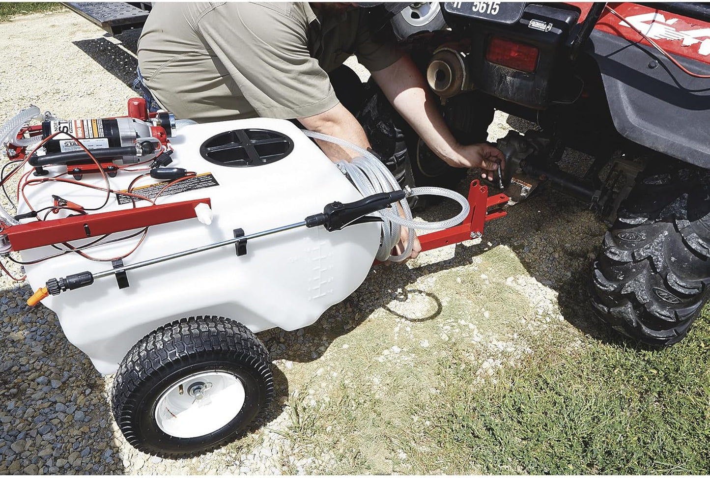 NorthStar Tow-Behind Boom Sprayer, 21-Gallon, 2.2GPM, 12V