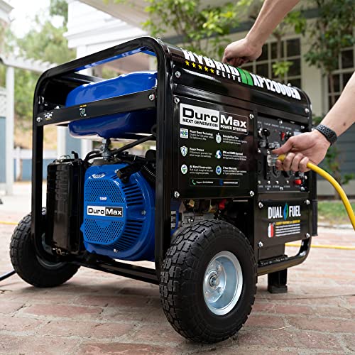 DuroMax XP12000EH Dual Fuel Generator – 12,000W Gas/Propane, 457cc 4-Stroke Engine, EPA/CARB Compliant