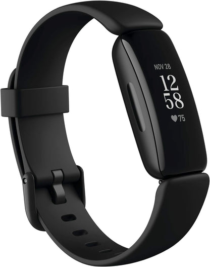 Fitness and Wellness-Tracker with Stress Management, Sleep-Tracking and 24/7 Heart Rate, One Size S L Bands Included, Lunar White/Soft Gold Stainless Steel, 1 Count