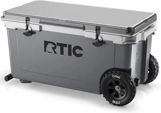 RTIC 72 QT Ultra-Light Wheeled Cooler, 30% Lighter, Portable